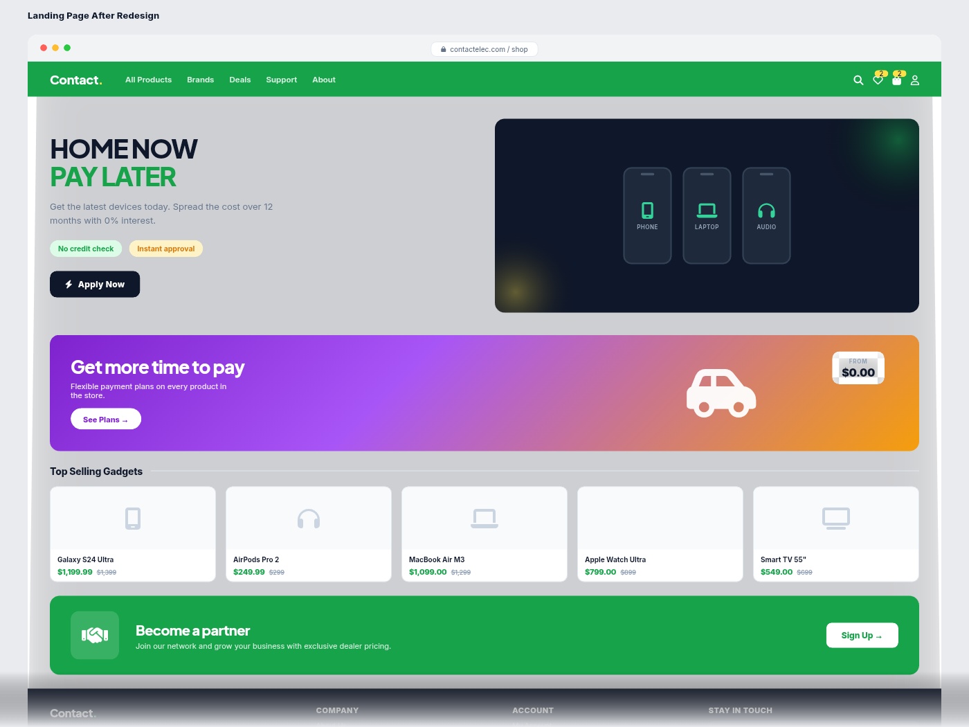 E-commerce UI redesign portfolio by Solforeyx — complete e-commerce interface overhaul